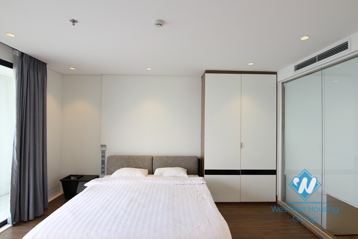 A lake view 2 bedroom apartment for rent in Yen phu village, Tay ho, Ha noi